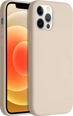 Produktbild von iPhone 12/12 Pro Hülle - Silikon - Accezz Soft Case, Backcover - Beige