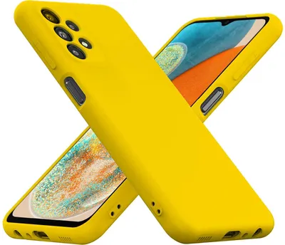 Obrázek produktu pro Pouzdro pro mobilní telefon Samsung Galaxy A23 5G ochranný kryt silikonové gelové pouzdro na mobilní telefon, žluté