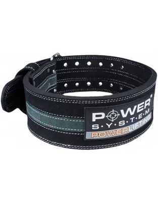 Produktbild von Power System Powerlifting Belt PS 3800 grau XL (xlarge) / Gürtel / Powerlifting-Gürtel für Männer zur Stärkung des unteren Rückens
