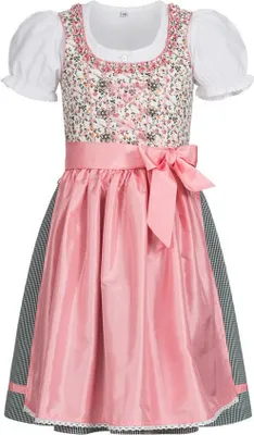 Produktbild von Kinderdirndl 3-teilig Nina in Weiß von Nübler Größe 164