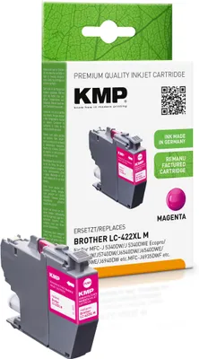 Productafbeelding van KMP Printtechnik AG 1552,4006 KMP Patrone Brother MFC-J5340DW LC422XLM magenta 1500S. 20ml remanufactured
