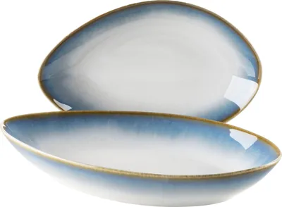 Produktbild von Mäser 931994 La Sinfonia Servierschalenset BLAU, weiß/blau, 2-teilig (1 Set)