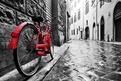 Produktbild von Fototapete Vlies 211052 Retro Old Town Bike 8-tlg. 400 x 260 cm