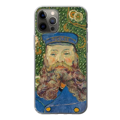 Produktbild von MuchoWow® Handyhülle Schutzhülle Hülle für iPhone 12 Pro Porträt des Postboten Joseph Roulin - Vincent van Gogh Silikon Softcase Handy Hülle - Abdeckung