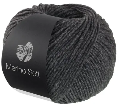 Produktbild von Lana Grossa - Merino Soft 0010 dunkelgrau