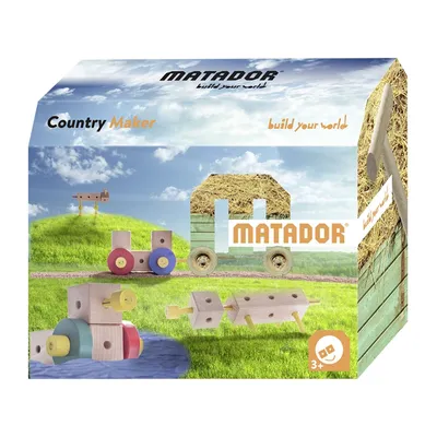 Obrázok produktu pre Matador Maker Country Construction Set Wood, 38dlg.