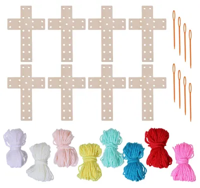 Image de Kit de tricot en bois de 8 pièces pour débutants