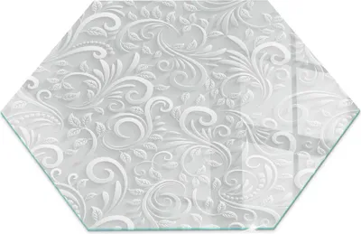 Produktbild von Glasbodenplatte für H 40 cm – Kaminofen – Kaminplatte Glas – Schutzglas – Funkenschutzplatte –Glasbodenplatte Feuerfeste – Hitzeschutzplatte – Bodenschutz aus Glas – Elegantes Pflanzenmuster
