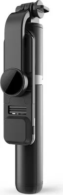 Produktbild von Q02s Faltbare Selfie Stick Wireless Bluetooth Mini Stativ mit Fülllicht Shutter Fernbedienung schwarz