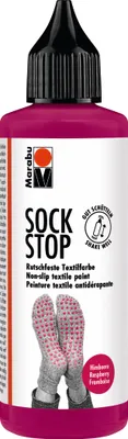 Produktbild von Marabu Textilfarbe Sock Stop 90 ml himbeere