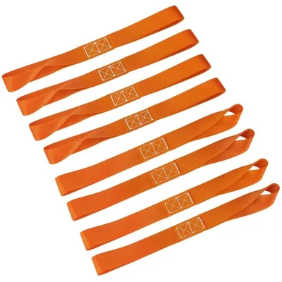 Produktbild von Zurrschlaufen 1" x 12" Doppelschlaufe 8 Stück Orange 2300 Lbs Bruchfestigkeit