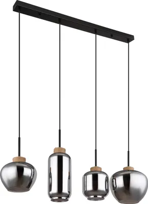 Produktbild von Globo Lighting|Hängeleuchte Metall schwarz matt, 4x E27