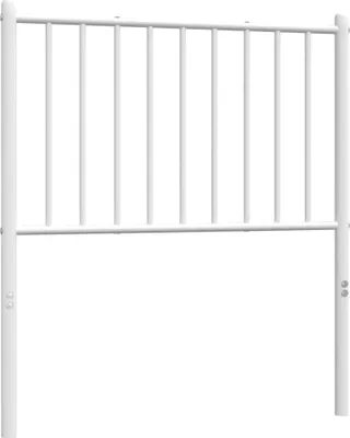 Produktbild von vidaXL Ersatz-Kopfteil Metall Weiß 80 cm