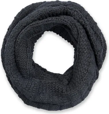 Produktbild von styleBREAKER Uni Strick Loop Schal kariert, Uni Feinstrick Schlauchschal, Winter Strickschal 01018154