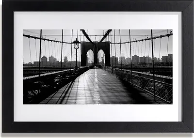 Produktbild von Bild 30x20 MDF-Rahmen Wandkunst Bridge-Architektur