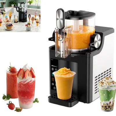 Produktbild von 1,8L Slush-Maschine mit LED-Anzeige, 4 voreingestellten Programmen und Selbstreinigungsmodus, für Restaurants, Getränkeläden und Imbisswagen