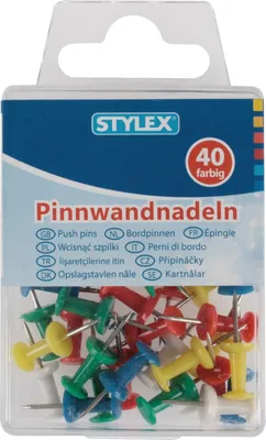 Produktbild von Stylex Pinnwandnadeln, 40er-Schachtel