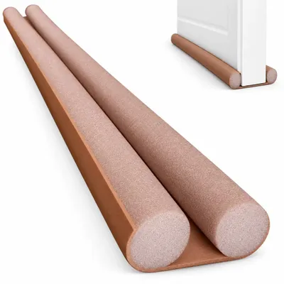 Zdjęcie produktu dla USZCZELKA ANTYPRZECIĄGOWA POD drzwi 93 cm brązowa pod drzwi i okno stoper przeciągów izolacja hałasu zimna 2,5 cm