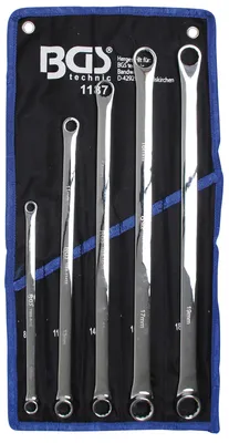 Produktbild von BGS 1187 Doppelringschlüsselsatz, 8 - 19 mm, extra lang