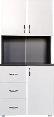 Produktbild von Küchenbuffet Blanca 180x80x40 cm mit Regalfächern und Schubladen