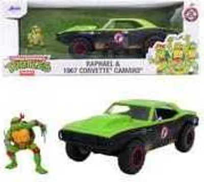 Zdjęcie produktu dla Jada Toys Teenage Mutant Ninja Turtles Diecast Model 1/24 Chevy Camaro Raphael