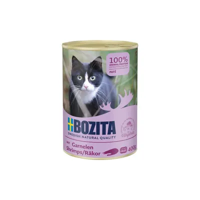 Produktbild von Bozita Paté mit Garnelen, Adult, Garnele, 400 g, Getreidefrei