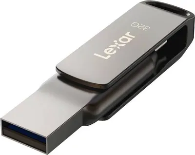 Zdjęcie produktu dla Lexar JumpDrive LJDD400032G-BNQNG, 32 GB, USB Type-C, 3.2 Gen 1 (3.1 Gen 1), 130 MB/s, Obrotowy, Szary