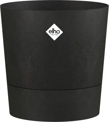 Immagine prodotto di Vaso da fiori rotondo Elho Foss Autour 35, 21 L, L 35 x P 34,5 x A 34 cm, Nero, Esterno