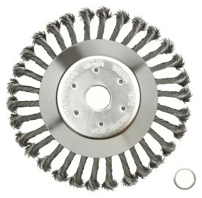 Obrázok produktu pre Drôtená kefa pre benzínové fúkače lístia – priemer 200 mm, 20 mm/25,4 mm