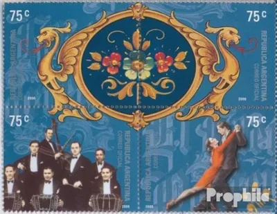 Produktbild von Briefmarken Argentinien 2000 Mi 2618-2621 Viererblock (kompl.Ausg.) postfrisch Kulturelles Erbe
