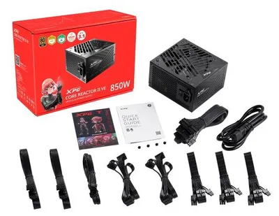 Image de XPG COREREACTOR II VE 850W alimentation - 850 W - 100 - 240 V - 47 - 63 Hz - 12 A - 20 A - 70,8 A (75261435)