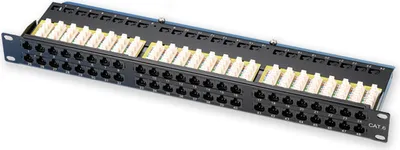 Immagine prodotto di PP-158 48P/C6 - Pannello patch da 19" 1U, 48 porte C6