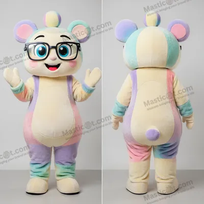Image de Mascotte MASTICOT ronde en crème pour jonglage