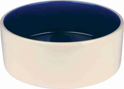 Produktbild von TRIXIE Keramiknapf - creme/blau - 2,3 l/ø 22 cm
