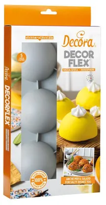 Produktbild von Silikonform für Monoporation HALBKUGELN 80mm DECORA