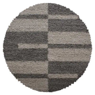 Produktbild von Gala Shaggy teppich hochflor rund Ø 200cm taupe