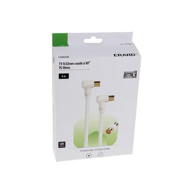 Zdjęcie produktu dla Erard 4501, 5 m, TV 9.52mm, TV 9.52mm, Biały