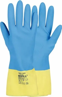 Produktbild von Cofra Latex/Neopren Gummihandschuhe für Lebensmittel und Chemie 10