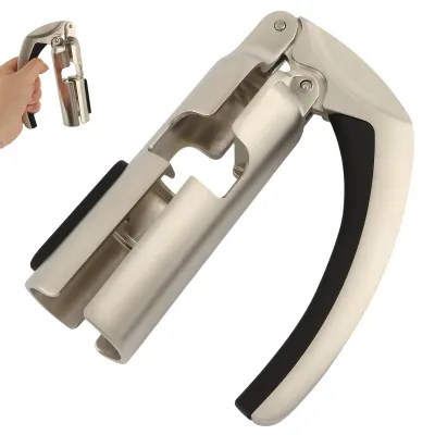 Image de Solidchoice - Tire-bouchon pour champagne avec poignée - Pour ouvrir facilement les bouteilles
