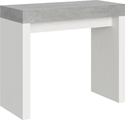 Obrázek produktu pro Itamoby -  Výsuvná konzole 90x40/196 cm Roxell Mix Small Cementová deska - Konstrukce z bílého jasanu