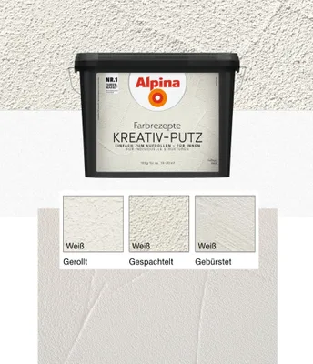 Produktbild von Alpina Farbrezepte KREATIV-PUTZ Weiß 10 kg