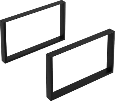 Immagine prodotto di Set di 2 gambe per tavolino "Makers" 66 x 40 cm Acciaio Nero