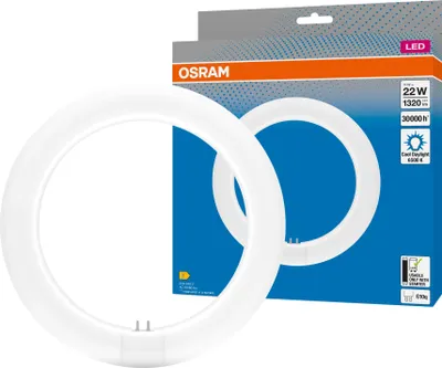 Immagine prodotto di OSRAM LED TUBE T9C EM 22, tubo LED ad anello, 11W, 1320lm, 6500K, luce bianca diurna, alternativa LED per le classiche lampade fluorescenti T9, lunga durata, basso consumo energetico