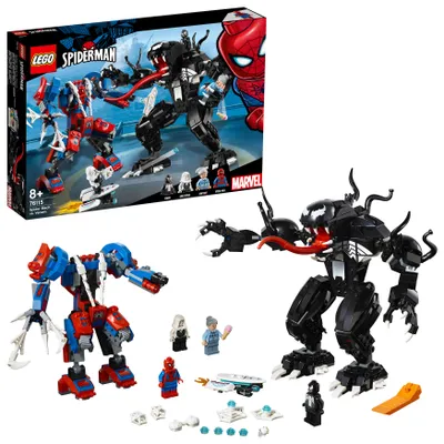 Obrázek produktu pro LEGO Marvel Super Heroes Spider-Man Spider Mech vs. Venom, Sada na stavění, 8 rok/roky, 604 kusů, 744 g