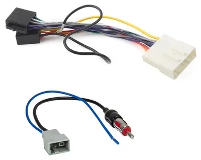ISO Anschlusskabel Adapter Autoradio, Fakra, schwarz