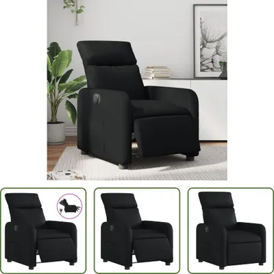 Obrázok produktu pre Obývací obchod Recliner Electric Black Faux Leather