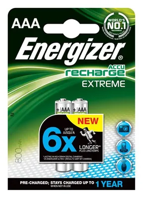 Produktbild von Energizer Akku Extreme AAA Micro 800mAh 2 Stück