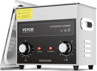 Produktbild von VEVOR 3L Ultraschallreiniger mit Heiztimer und Korb professionelle digitale Schallkavitationsmaschine, 120 W Reinigungsmaschine für Uhreninstrumente Brillen Münzen Metallteile Werkzeuge Silber