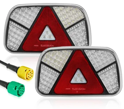 Obrázek produktu pro LED zadní světla pro přívěs, 12 V, vodotěsná, s 7 funkcemi