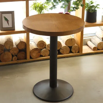 Produktbild von 360Home Gastronomiemöbel Bistrotisch Minimalistischer Esstisch Möbel für Cafés, Restaurants Bars Runder Tisch 60CM